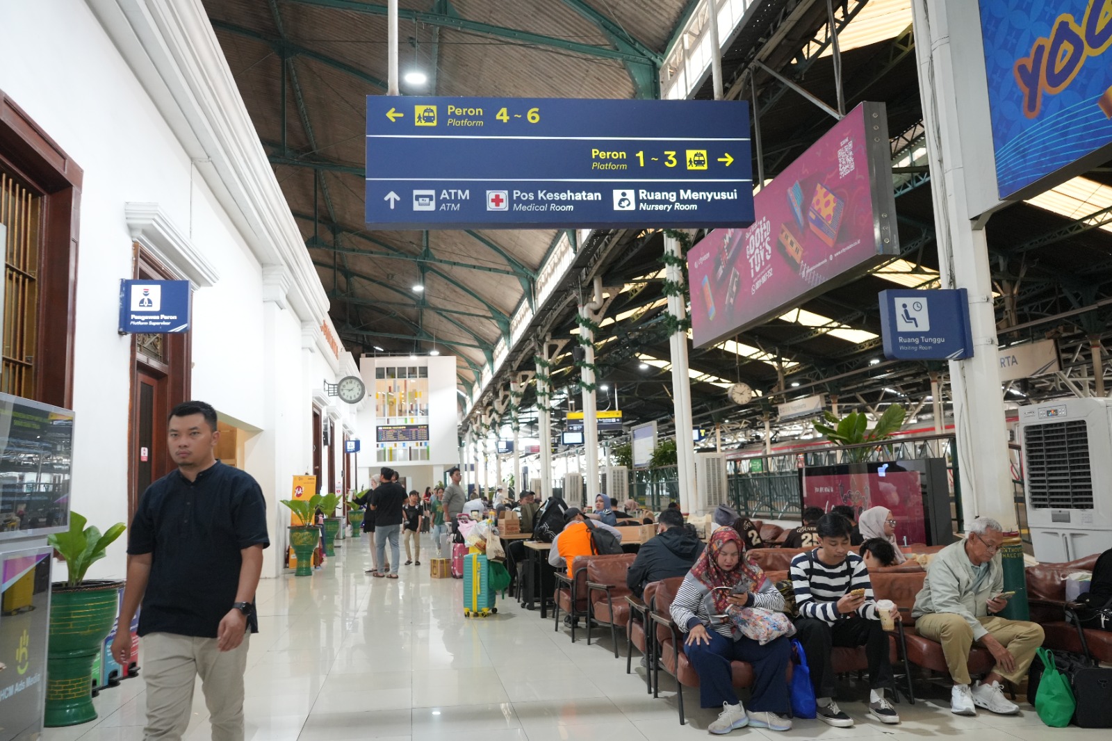 Stasiun Tersibuk Saat Natal, KAI Daop 6 Layani 66.785 Penumpang