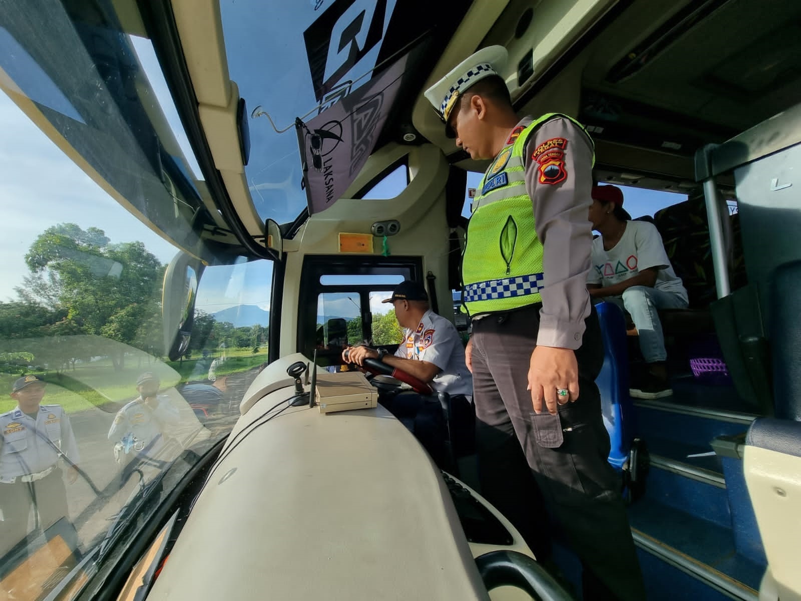 Jelang Ramadan dan Idul Fitri, Polres Tegal Lakukan Ramp Check Angkutan Umum