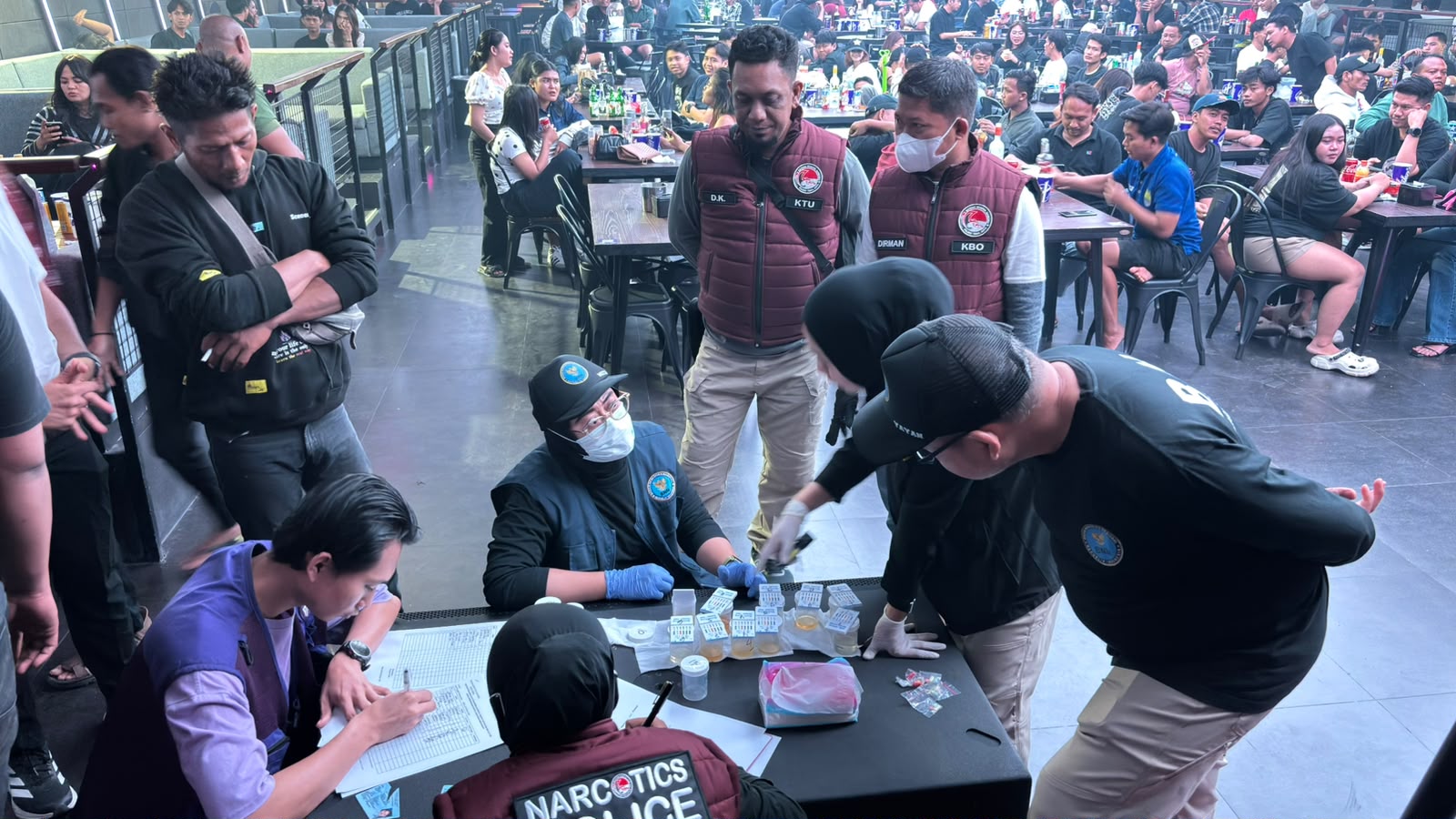 BNNK Tegal Gandeng Polres Tegal Kota Razia Gabungan, 31 Pengunjung Helen's Night Mart Terjaring Tes Urine