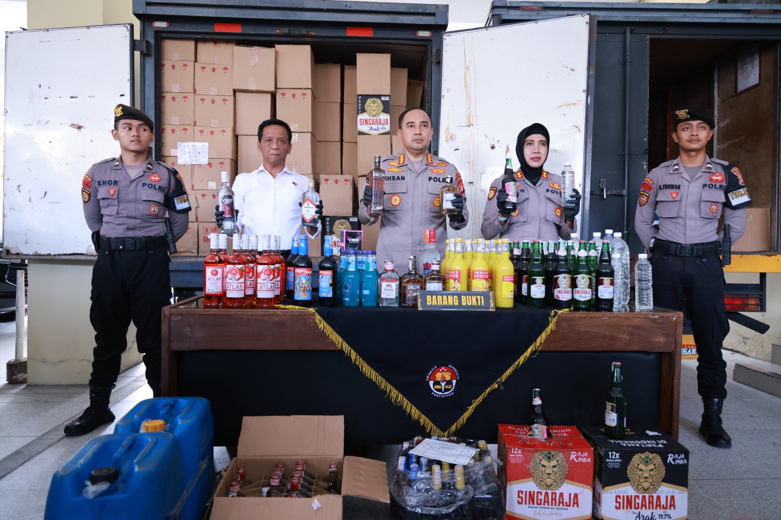 13 Ribu Miras Tak Berizin Disita Polisi, 36 Tersangka Diamankan Polda DIY