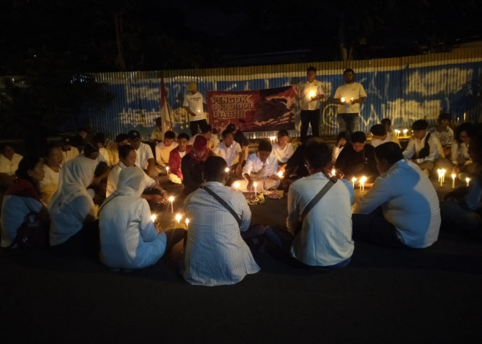 Berharap Kepastian Hukum, Warga Kampung Pengok Gelar Seribu Lilin dan Doa Bersama 