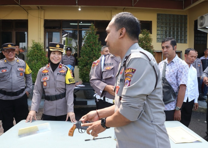 Polres Bantul Gelar Pemeriksaan Senpi untuk Mencegah Penyalahgunaan 