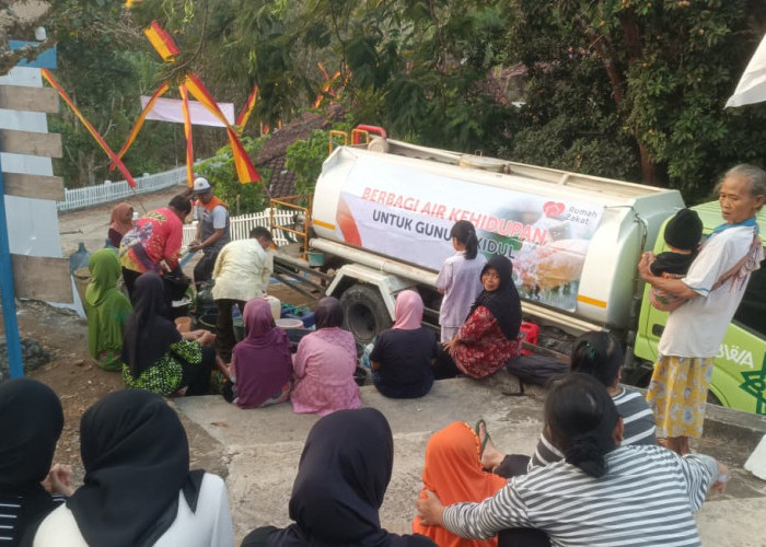 65.000 Liter Air Bersih Mengalir ke Ngelo II, Setetes Harapan di Tengah Kemarau Gunungkidul