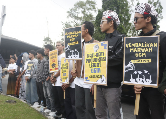Massa Gelar Aksi Budaya di Bundaran UGM, Tolak Provokasi dan Ajak Jaga Persatuan