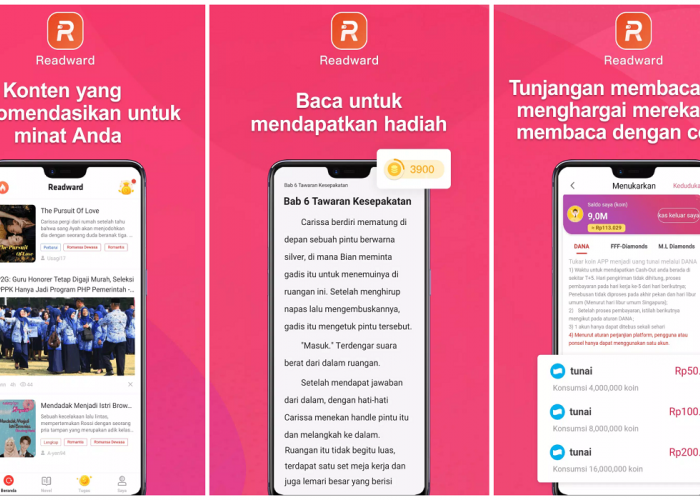 Hasilkan Cuan Mulai Rp50 Ribu Per Hari di Aplikasi Readward Penghasil Saldo DANA Gratis, Cek Disini