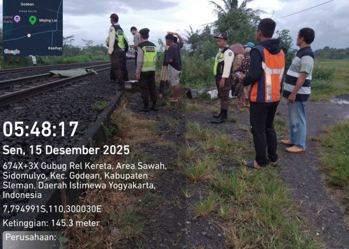 Perempuan 43 Tahun Tewas Tersambar KA Bandara Sleman, Polisi Temukan Motor dan Ponsel di TKP
