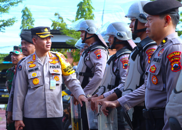 Polda Jateng Cek Cek Anggota di Apel Kesiapan Personel, TNI-Polri Kawal dan Amankan Pemilu
