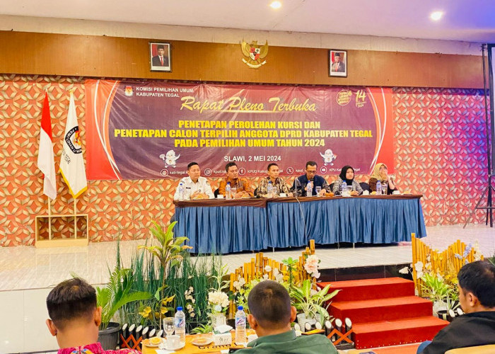 KPU Kabupaten Tegal Tetapkan Perolehan Kursi dan Calon Terpilih Anggota DPRD, PKB Tertinggi dan PAN Terendah