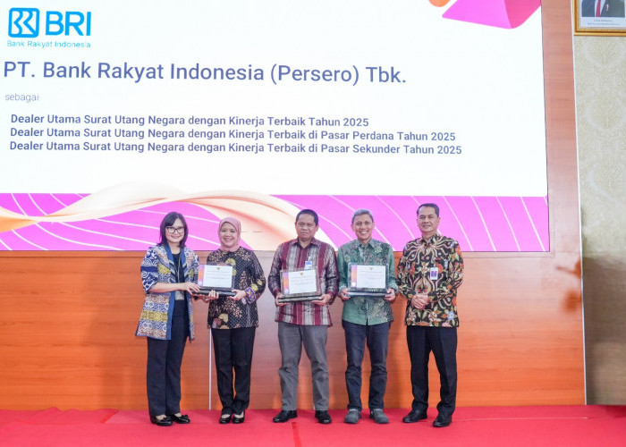 Dukung Penguatan Pasar Keuangan Domestik, BRI Raih 3 Penghargaan Dealer Utama Kinerja Terbaik Kemenkeu