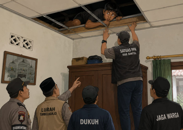 Kenakalan Remaja Jadi Tantangan Serius, Remaja di Bantul Sembunyi di Plafon Saat Hendak Direhabilitasi