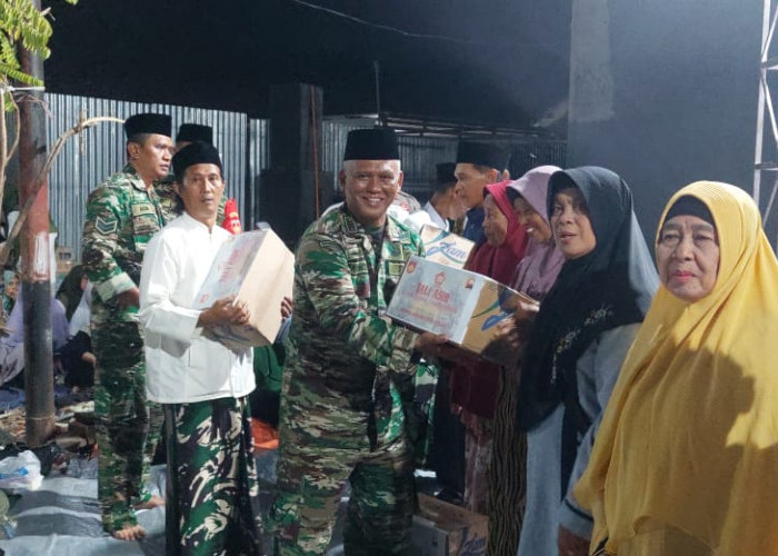 Peringati HUT ke 78 TNI, Koramil Talang Tegal Bersholawat 