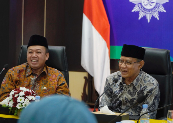 Menteri ATR/BPN Nusron Wahid Bahas Pengelolaan Tanah dan Aset Bareng Muhammadiyah 