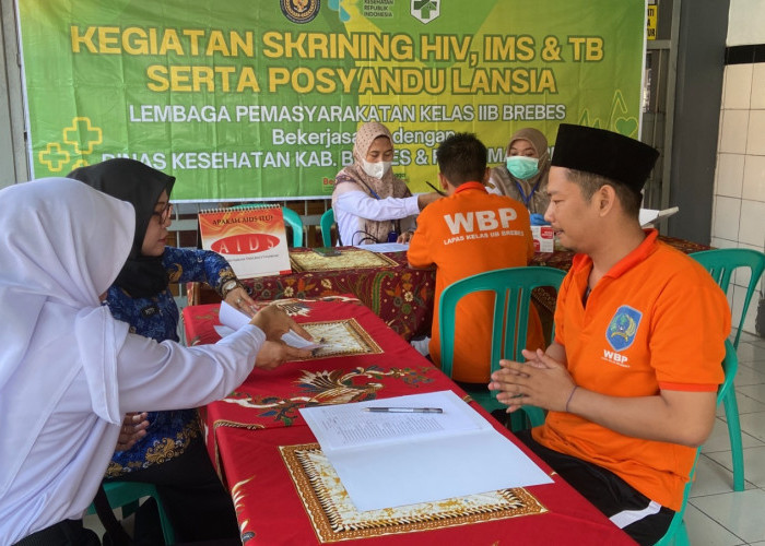 Cegah Penyebaran Penyakit Menular Seksual, 25 Warga Binaan Lapas Brebes Jalani  Skrining IMS