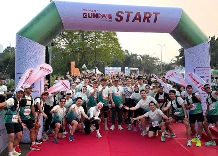 Rayakan Hari Jadi ke-56, Sharp Indonesia Sukses Gelar Lari Santai dan Donasi 600 Pohon