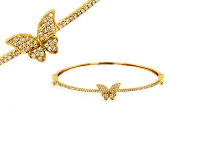 7 Model Gelang Emas Kupu-kupu Cantik, Pancarkan Keindahan di Setiap Gaya