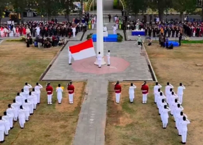 Upacara HUT Ke-81 RI di Kulon Progo Tanpa Tenda VIP, Bupati: Satu Rasa Satu Jiwa