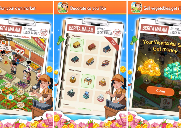 Hasilkan Uang Mulai Rp10 Ribu Rupiah di Aplikasi Lucky Market Penghasil Cuan, Simak Cara Mainnya Disini