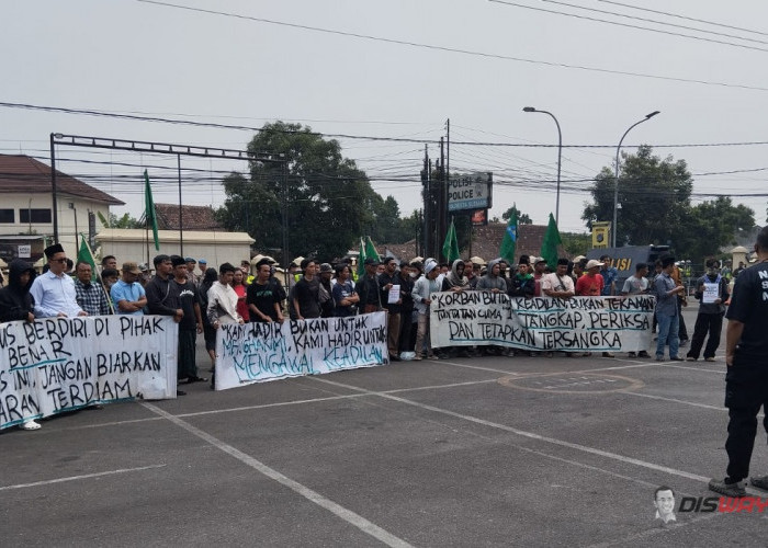 Massa Solidaritas Datangi Polresta Sleman, Desak Proses Hukum Kasus Ponpes Dituntaskan