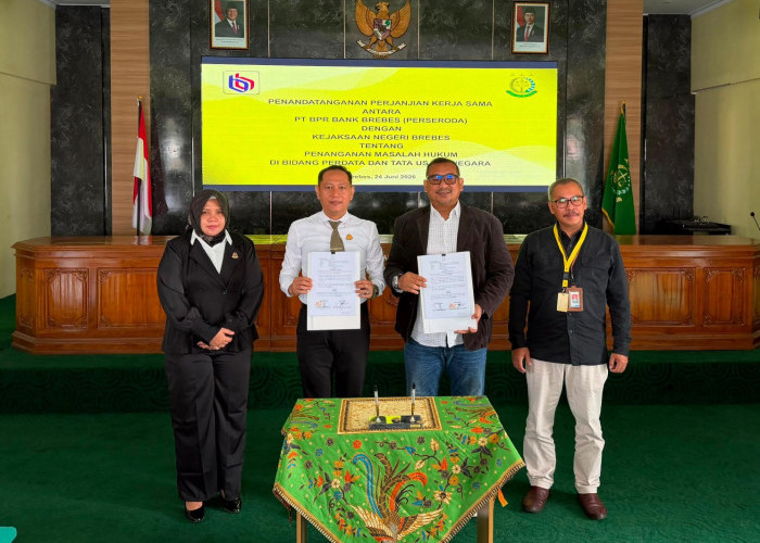 Perkuat Sinergitas PT BPR Bank Brebes Kembali Gandeng Kejari, Antisipasi Debitur Macet Minimalisir Tunggakan
