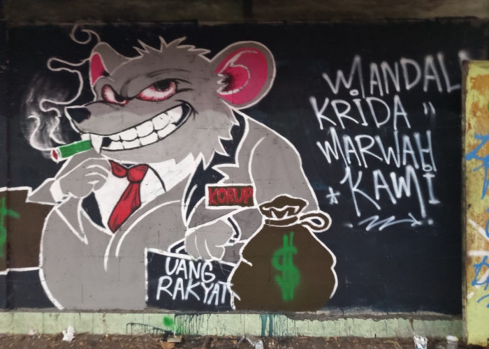 Mural Tuntut Penuntasan Kasus Mandala Krida Muncul di Sejumlah Titik Kota Yogyakarta