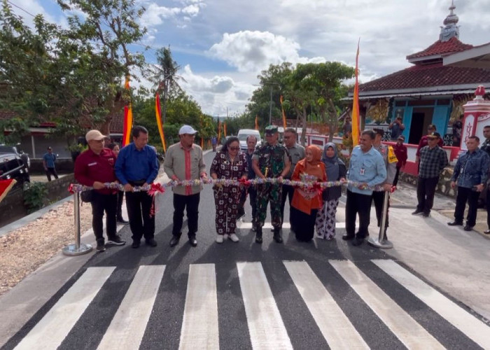 Proyek Rp3 Miliar Rampung, Jalan Playen–Gembol Gunungkidul Resmi Dibuka