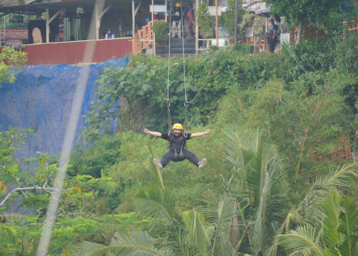 Sambi Ledok Ecopark Pakem Sleman, Tempat Healing Keluarga dengan Nuansa Alam Lereng Merapi