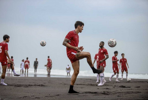 Jelang Liga 1, PSS Sleman Fokus Latihan Fisik di Pantai, Ini Alasannya