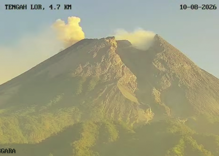 Gunung Merapi Erupsi Guguran Pagi Ini, Awan Panas Meluncur 2 Km ke Arah Barat Daya