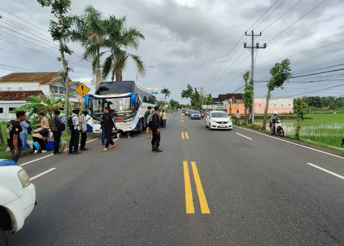Bus Tabrakan dengan Sepeda Motor di Temon Kulon Progo, Pengendara Motor Tewas