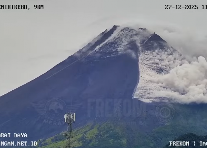 Selama Sepekan, BPPTKG Catat 6 Awan Panas Guguran di Merapi
