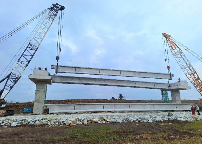 Tol Jogja-Solo Ruas Trihanggo-Junction Sleman Masuki Tahap Erection Girder Perdana, Berikut Detailnya