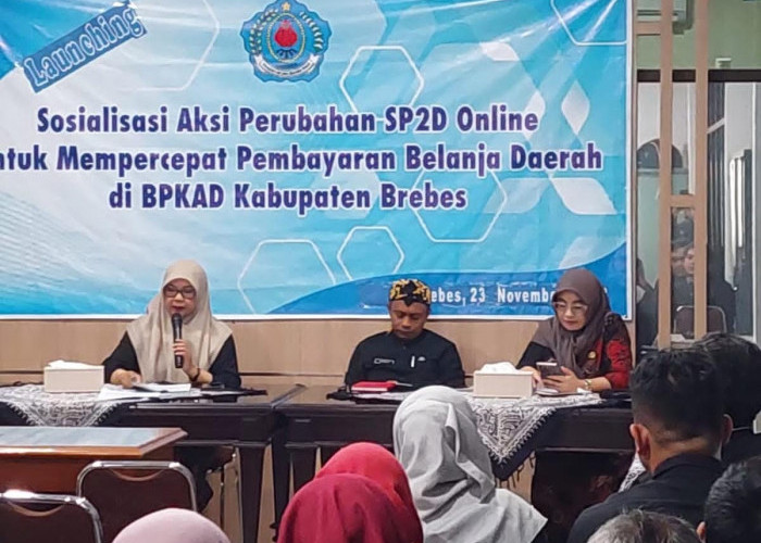 Percepat Pembayaran Belanja Daerah, Pemkab Brebes Launching Aplikasi SP2D Online