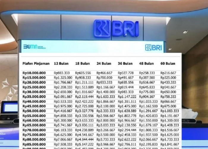 Simulasi Angsuran KUR Bank BRI Plafon 100 hingga 500 Juta, Simak Cara Pengajuannya Secara Online Disini