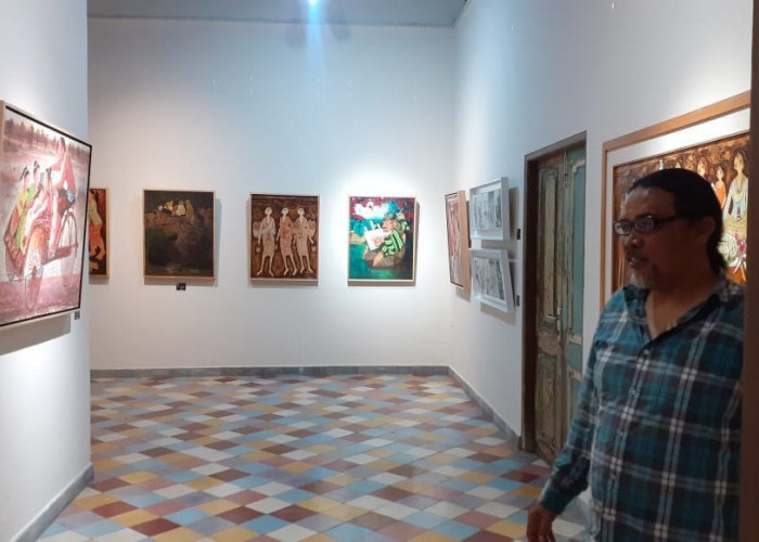 Pelukis Magelang dan Jogja Pamerkan Karyanya di Kawasan Candi Borobudur, Istimewanya Dibuka Biksu Thailand
