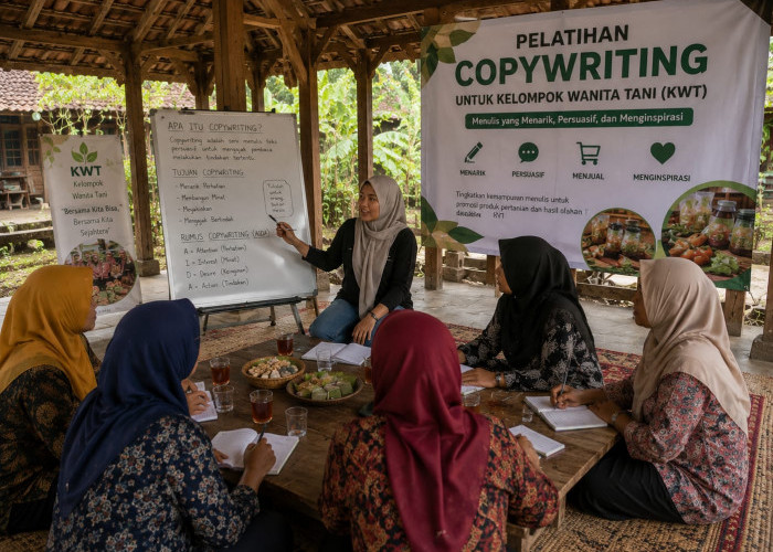 Pelaku Usaha KWT Guyub Rukun Tingkatkan Kemampuan Digital Lewat Pelatihan Copywriting