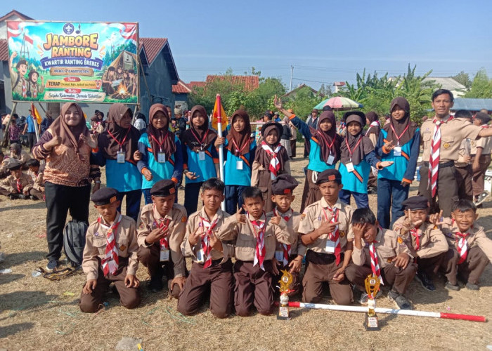 Regu Penggalang Putra Putri SDN 01 Limbangan Wetan Raih Dua Juara Jamran Brebes 2026
