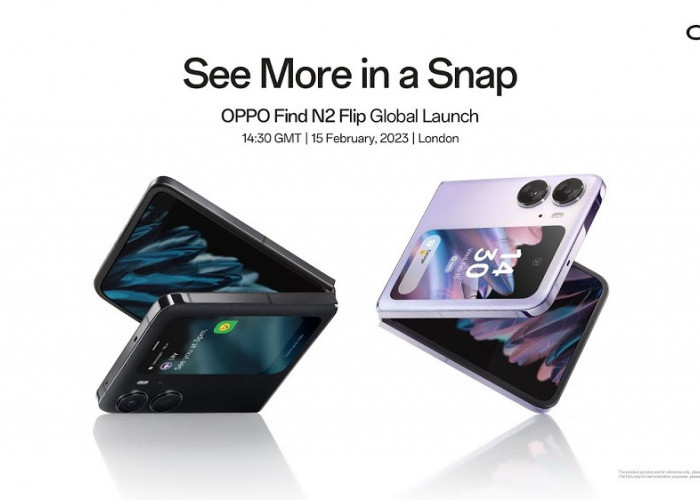Penuh Gaya Dengan Fitur Yang Inovatif Oppo Find N2 Flip Handphone Oppo Kamera Jernih Model Mungil
