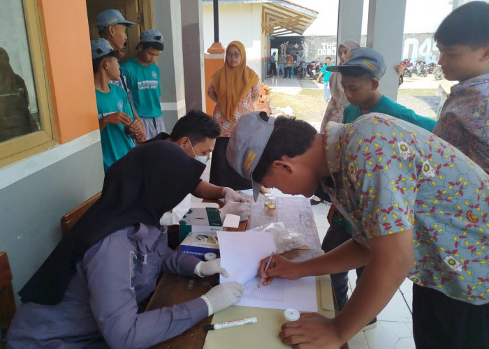 32 Pelajar SMK Muhammadiyah Larangan di Tes Urine Mendadak BNNK Tegal