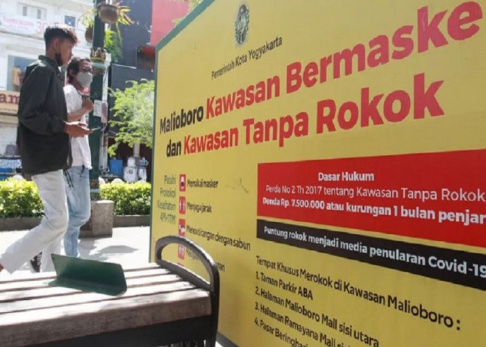 Sanksi Denda hingga Kurungan Penjara, Pemkot Jogja Akan Jaga Malioboro Bebas Asap Rokok