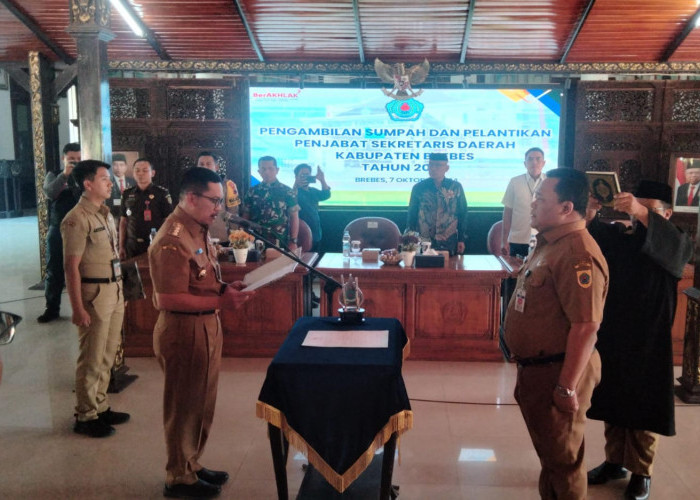 Sutaryono Ditunjuk Penjabat Sekda Brebes, Tetap Merangkap Tugas Sebagai Kepala DPU