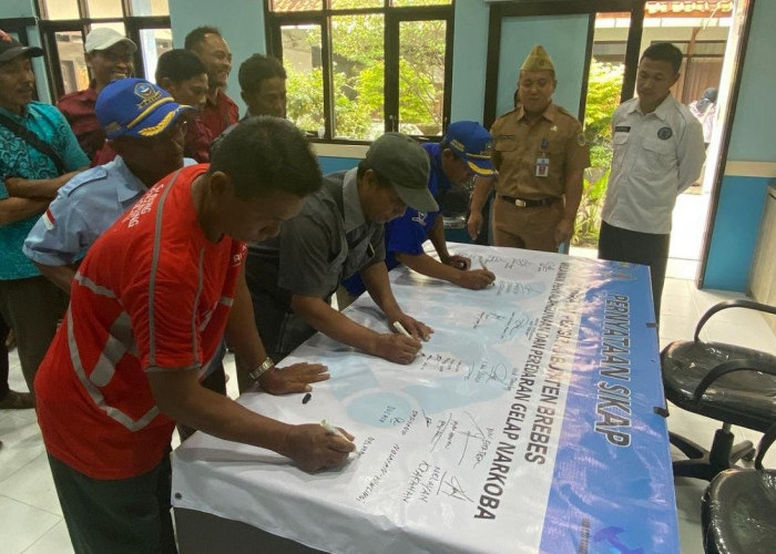 Masyarakat Pesisir dan Nelayan Brebes Deklarasi Anti Narkoba