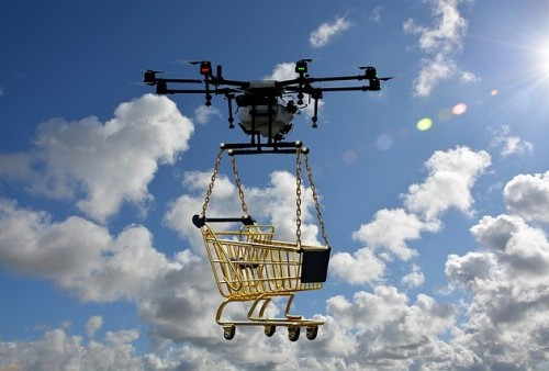 Keren Bestie! Toko Online Ini Antar Belanjaan Pakai Drone