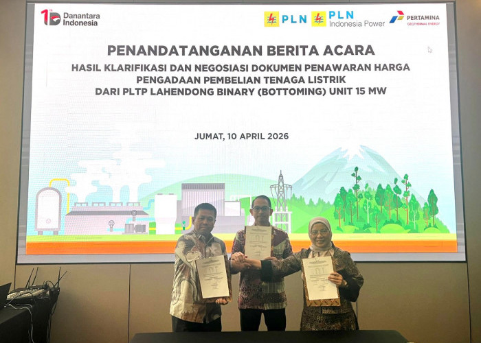 PGE-PLN IP Sepakati Tarif Listrik, Proyek PLTP Lahendong Bottoming Unit 15 MW Terus Berlanjut