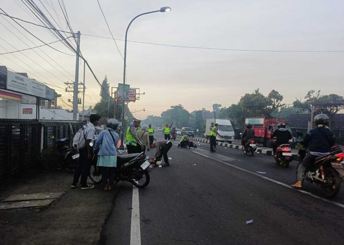 Tabrakan Beruntun Empat Motor Terjadi di Jalan Magelang Km 12 Sleman