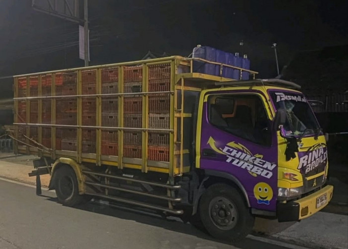 Diduga Terobos Lampu Merah, Truk Pengangkut Ayam Tabrak Yamaha Nmax di Simpang Tiga Cepit Bantul