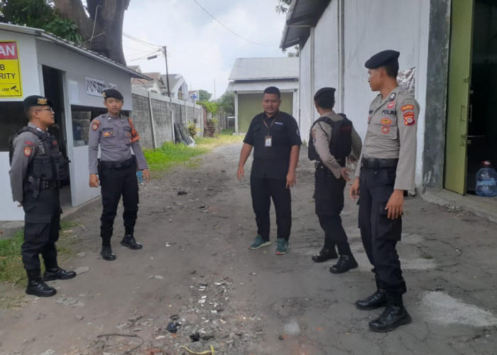 Pastikan Aman, Polisi Sambangi Gudang Logistik KPU Kota Yogyakarta