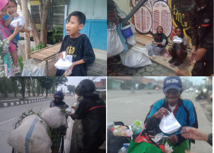Gerilya Sosial Selama Ramadan, Ndasmumet Tebar Manfaat Bagi Tukang Becak Hingga Kaum Dhuafa
