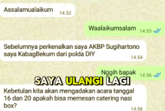 Modus Penipuan Catut Nama Polda DIY, AKBP Sugihartono Pastikan Tidak Pernah Pesan Katering