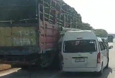 Kecelakaan Rombongan Suporter PSS Sleman di Tol Caruban, Mobil Hiace Naas Berisi 15 Orang Suporter