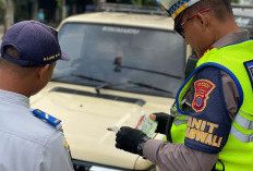 Puluhan Kendaraan Terjaring Razia di Jalan Bantul Yogyakarta, Mayoritas Langgar KIR 